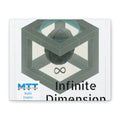 Infinity Cube Canvas Art – Geometric Brain Matte Stretched Wall Decor