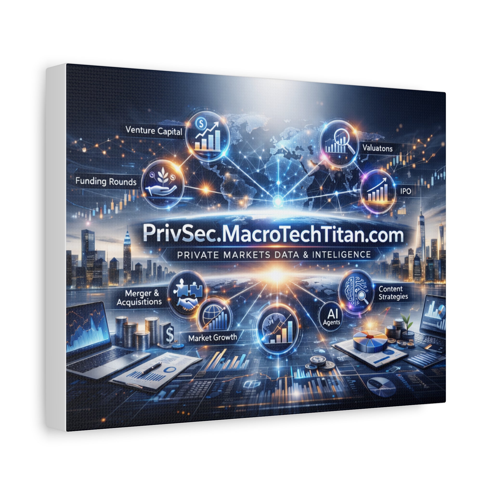 PrivSec Featured Image by Macro Tech Titan - Matte Canvas, Stretched, 1.25"