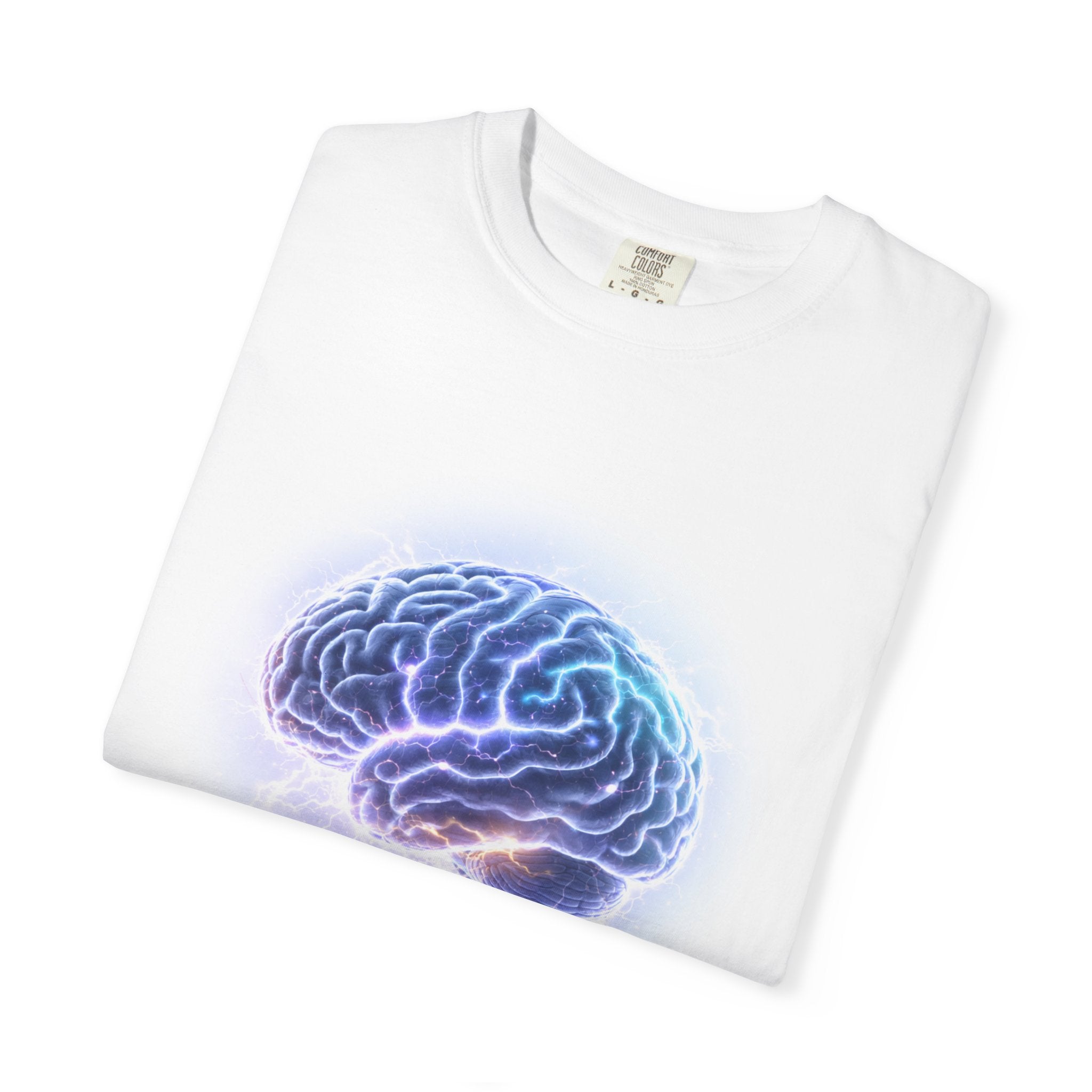 T-Shirt — Life Hack Protocol Brain Graphic with 'Daily Algorithm Protocol' Backchart