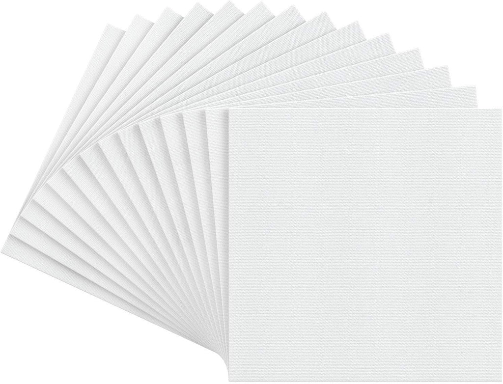 Unleash Your Creativity with Our Premium 14-Pack of 12x12 Inch Cotton Canvas Boards - Perfect for Acrylic and Oil Painting!