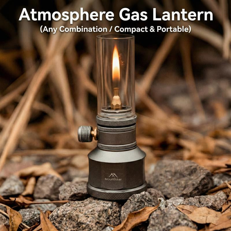 Vintage Outdoor Camping Ambient Light Set, Creative Modular Gas Lantern for Desktop and Bedside Decoration