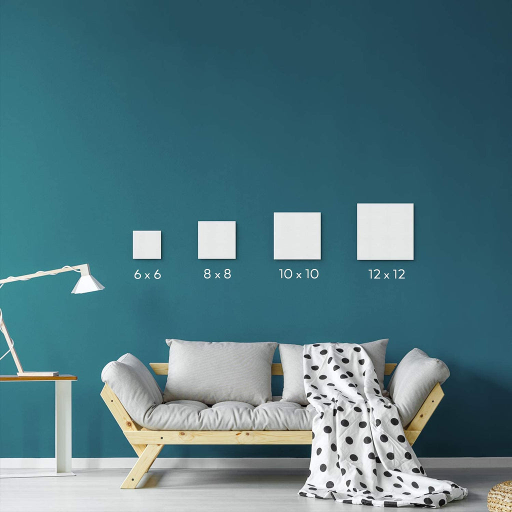 Unleash Your Creativity with Our Premium 14-Pack of 12x12 Inch Cotton Canvas Boards - Perfect for Acrylic and Oil Painting!