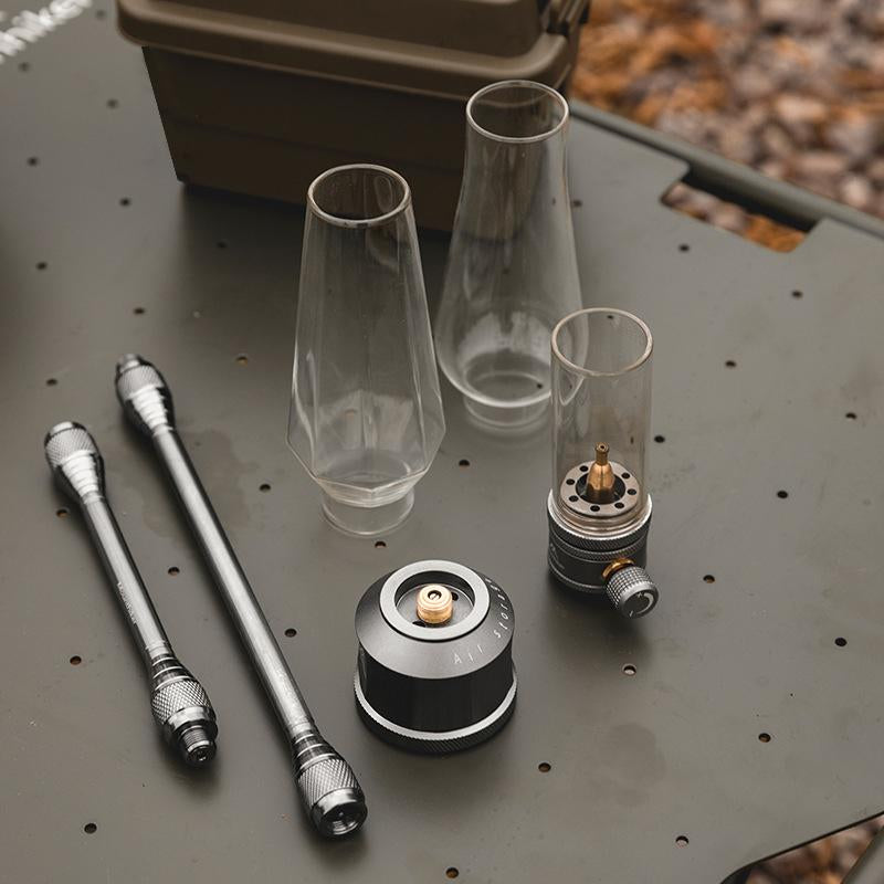 Vintage Outdoor Camping Ambient Light Set, Creative Modular Gas Lantern for Desktop and Bedside Decoration