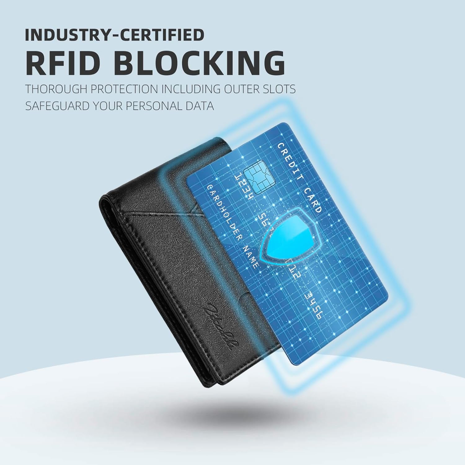 Bifold Wallets for Men - Slim RFID Leather Credit Card Holder for 6-11 Cards, Minimalist Thin Wallet with ID Window & Cash Slot,Front Pockt Carteras Para Hombres, Birthday Gifts for Men | Slim, RFID Blocking, Premium, Front Pocket, Gift Box, Leather Card Holder