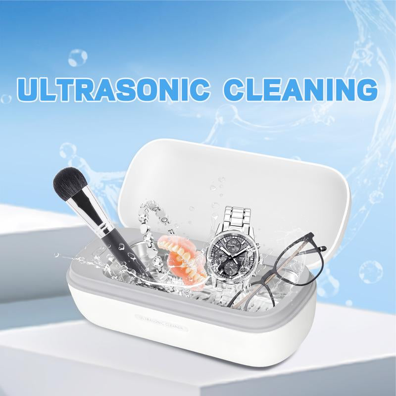 MasterAkoh Ultrasonic Cleaner - Professional 42K-49KHz with 10Oz Stainless Steel Tank & 3-Minute Timer for Sparkling Clean Jewelry, Eyeglasses, Watches & More